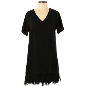 BNWT dress with real feathers